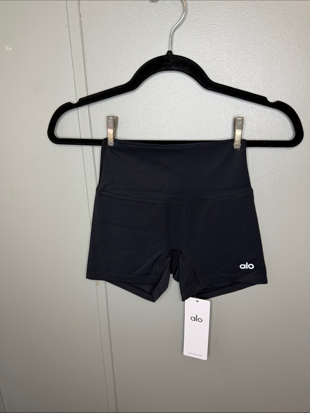 ALO Yoga Black High-Waist Bike Shorts